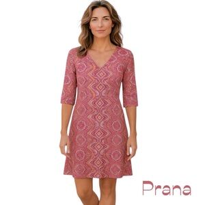 Prana Red Orange Athletic Dress Size M